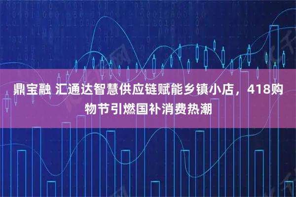 鼎宝融 汇通达智慧供应链赋能乡镇小店,418购物节引燃国补消费热潮