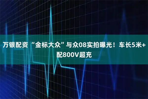 万银配资 “金标大众”与众08实拍曝光!车长5米+配800V超充